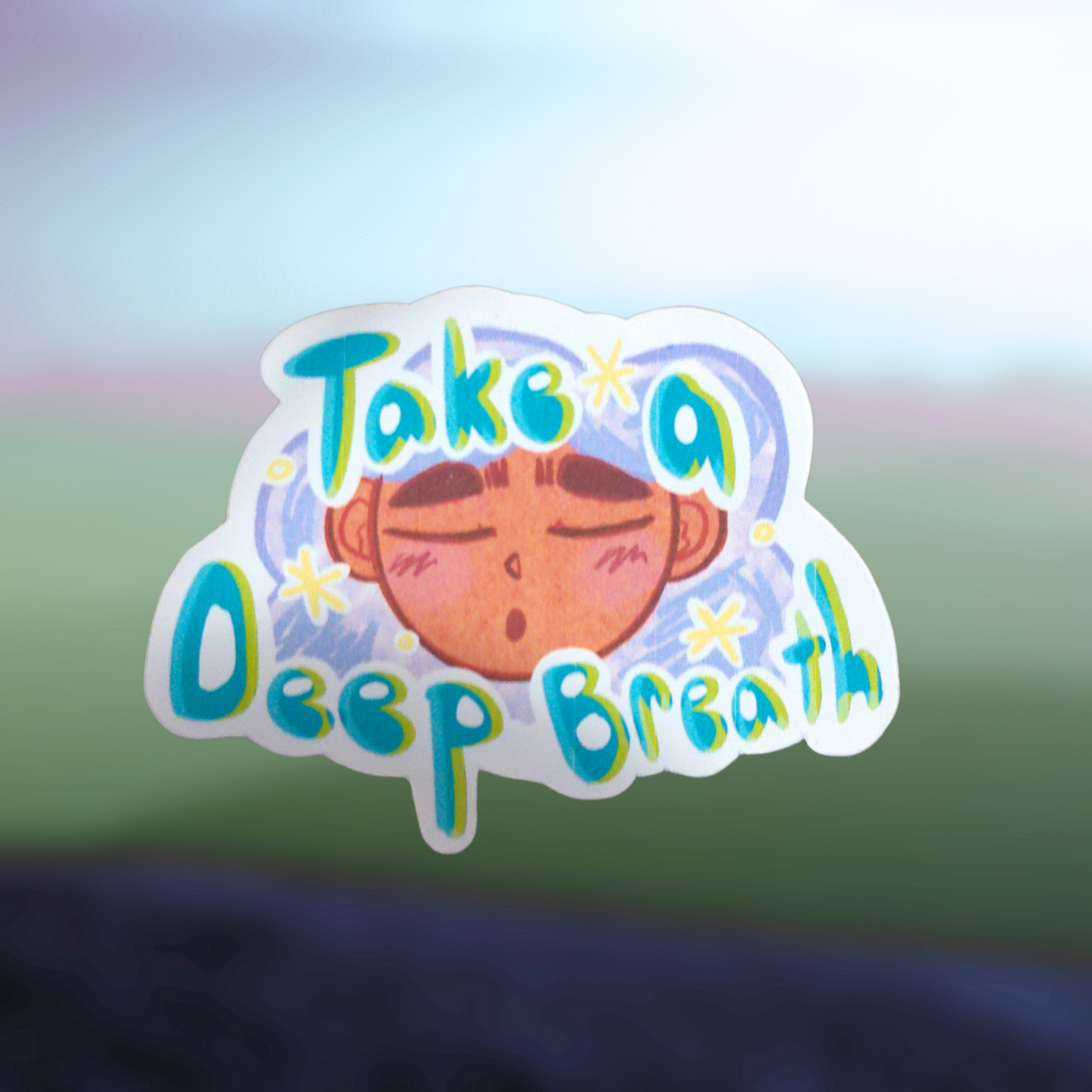 Take a Deep Breath Sticker