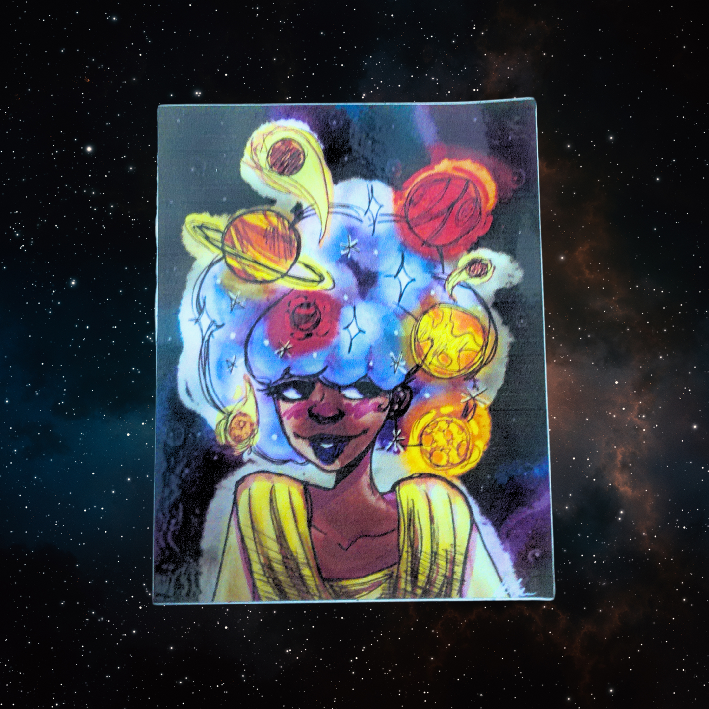 Galaxy Girl Sticker