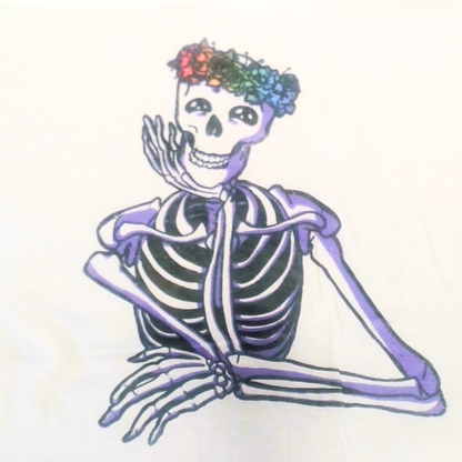 Skeleton with Flower Crown Shirt