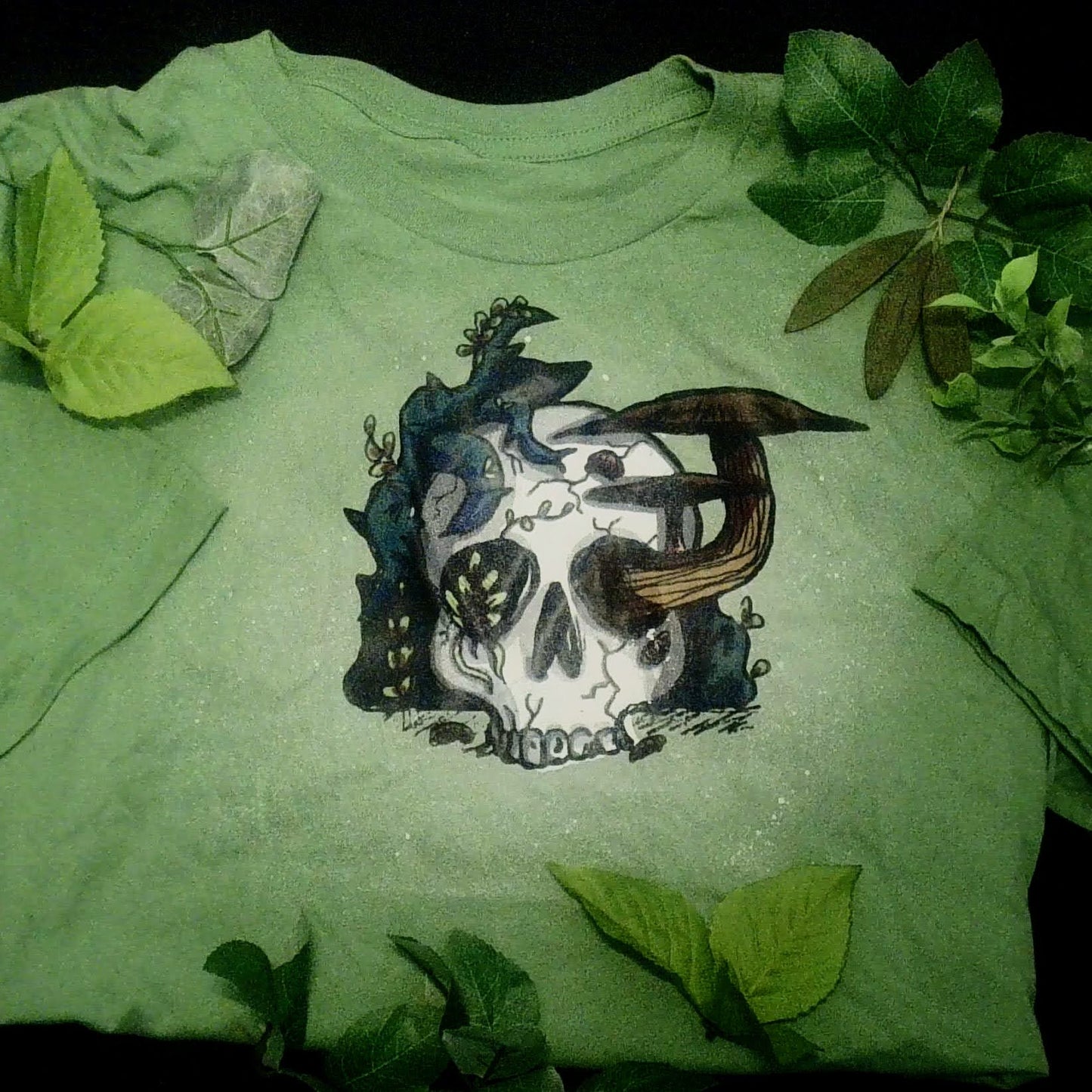 Skull with Mushroom Shirt