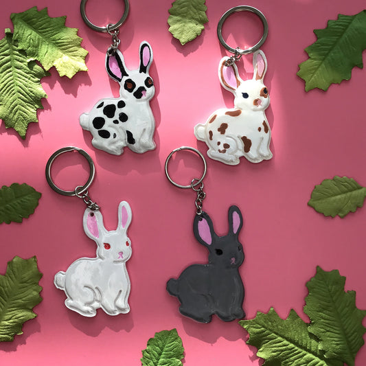 Rabbit Keychains (with Custom Coloring Options) - BreeBunny